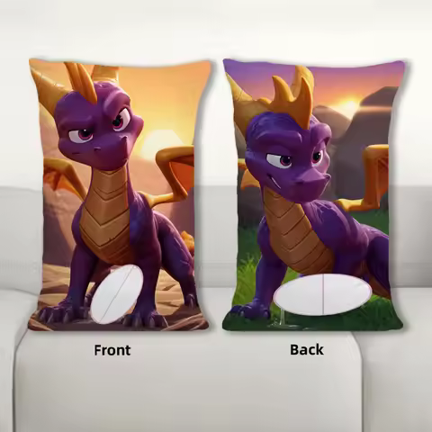 R18+ Dakimakura Anime Spyro Body Pillow Cover Sofa Cushion Double-side Print Throw Pillow Case 40X60