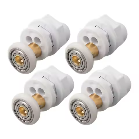 4pcs19mm/23mm/25mm/27mm/29mm Door Roller Shower Rooms Cabins Pulley / Shower Room Roller /Runners/Wh