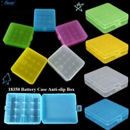 FAVOR 18650 Battery Box, Coloful Plastic Battery ,  4 AA AA Anti-slip Battery Holder Storage 18350 B