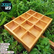 Multipurpose Storage Box Wooden Storage Box with 8cm Dividers Wooden Box
