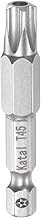 HARFINGTON T45 Star 5 Point Screwdriver Bit 1/4" Hex Shank 2" Length Magnetic Security Torx Head Scr
