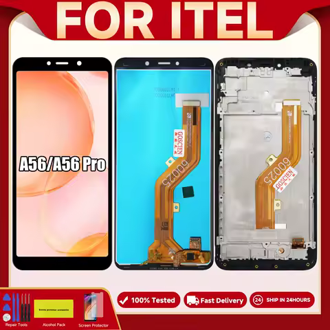 100% Tested Display For Itel A56 LCD Display Touch Screen Digitizer Assembly For Itel A56 Pro LCD Re