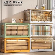 【SG Stock】Foldable box  foldable organizer 28L-143L/Heighten 5 side open box stackable storage box