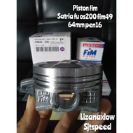 Piston fim satria fu std - OS 200 62 62.5 63 63.5 64 mm pen16 dome fim49