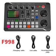 【จัดส่งในพื้นที่】V8/V8S การ์ดเสียงสด BM800ไมโครโฟน ซาว์นการ์ดแปลงสัญญาณเสียง โทรศัพท์มือถือ คาราโอเก