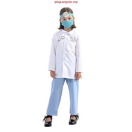 Kids Dentist Costume –White Lab Coat Role Play Outfit for Career Day, Stage Performance & Halloween