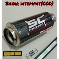 SC PROJECT RACING EXHAUST CARBON SILENCER ONLY