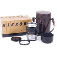 Nikon Nippon kogaku NIKKOR-P 105/2.5 RF S系列旁軸鏡頭 10.5cm 帶皮桶 對號包裝#jp21248