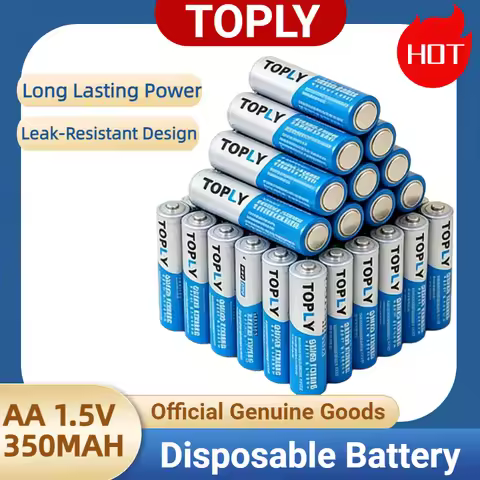 AA Disposable Battery 1.5V - Long Lasting Power for Remote Control Clock Heavy Duty Economical Dry C