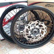 Sepaket velg Supermoto Klx150 Bf Dtracker 150 Velg rossi 160 185 215 250 sumo sprint xd 250-300 350