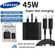 Samsung 45W Fast Charging Type-C with 1.5m 5A Cable Compatible with Galaxy S25/S24/S23/S22/Ultra/Plu