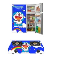 Doraemon 1-door Refrigerator &amp; 2-burner Stove Sticker WALLPAPER