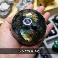 หินลาบราโดไรต์ทรงกลม พร้อมฐาน – Labradorite Sphere