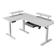 BilBil  63 inches 1.6M L Shape Electric Standing Desk Multi-functional electric Lift Table With Draw