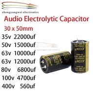 35v22000uf 50v15000uf 63v10000uf 63v12000uf 80v6800uf 100v4700uf 400v560uf 30x50mm 10pcs Audio Elect