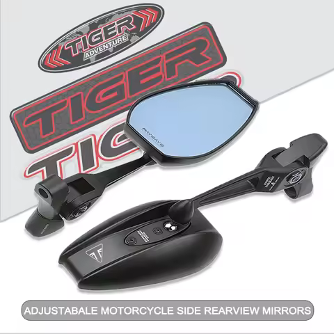 A pair Motorcycle Rearview Mirror Convex Lightweight Durability For Triumph Trident 660 Tiger 800 90