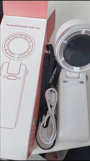 迷你手提渦輪風扇 便携 大容量 靜音 usb充電 超大風力 戶外