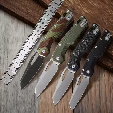 NINE THORN M390 steel folding knife outdoor camping, camping knife, pocket knife