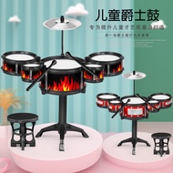 Large children's drums, jazz drums, beginners, children's percussion instruments, music toys, boys and girls, 1-3-6 years old.