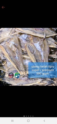 ikan asin siteng belah tawar / jambrong tipis premium 500gr