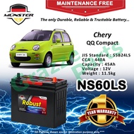 Münster Robust MF CMF NS60LS | 55B24LS (45AH) Car Battery Bateri Kereta for Chery QQ Compact