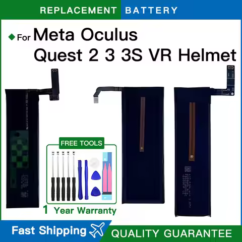 Battery Suitable for Meta Oculus Quest 2 Quest3 Quest 3S VR 3D Helmet Lithium Battery Repair Replace