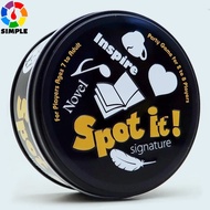 Spot it Thrtles Signature lnspire Dobble Card Game Double Juego Animals Board Game