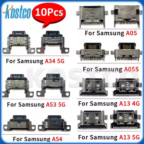 10Pcs USB Charging Port Connector Charge Jack Socket Plug Dock For Samsung A04E A04S A05 A05S A13 4G