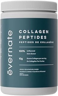 Evernate Collagen Peptides Powder for Women &amp; Men | 100% Unflavored | Brazilian Bovine Grass Fed Pasture Raised | for Skin Joints Hair Nail | Non-GMO, Keto &amp; Paleo Friendly | Hydrolyzed (Type 1 &amp; 3)