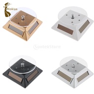 [kokiya] Solar Powered / Battery Rotating Display Stand Turntable  for Jewelry Watch, Convenient