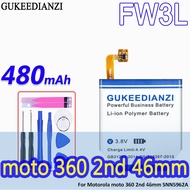 FW3L 480mAh High FW3S 600mAh Capacity Baery for Moto 360  Moto3602nd 46mm 42mm Watch SNN5962A