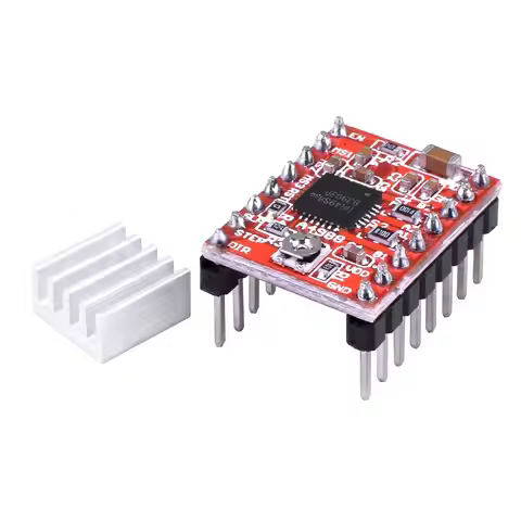 1pc A4988 Driver Board 3D Printer Accessories Ramps 1.4 A4988 Stepper Motor Driver with Heat Sink fo