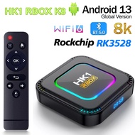 HK1 RBOX K8 13.0 Smart TV BOX RK3528 2GB 16GB 4GB 32GB 64GB 128GB AV1 Wifi6 2.4G&amp;5G Wifi 8K HD Media Player Set Top Box