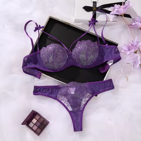Purple charm lingerie set for ladies, suitable for daily pleasure play ZA824057