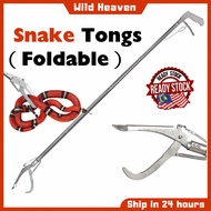 Snake Tweezers Snake Clamp Catcher Reptile Grabber Universal Foldable Stainless Steel Snake Predator