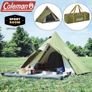 [Ready Stock] COLEMAN 3-4Person Camping Tent X-Cursion Teepee II/325 Asia - Olive Indiana Style Tent
