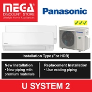 PANASONIC U SYSTEM 2 AIRCON (3 Ticks) &amp; FREE INSTALLATION