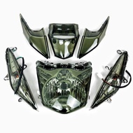 ICON HEAD LAMP ICON TAIL LAMP ICON FRONT SIGNAL SET TINTED 3IN1 COMPLETE SET