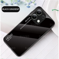 เคสกันกระแทกกระจกเทมเปอร์ไล่ระดับสีสำหรับ Vivo Y28 Y28S Y 28 Y 28S VivoY28 4G 5G 2024เคส VivoY28 Y 2