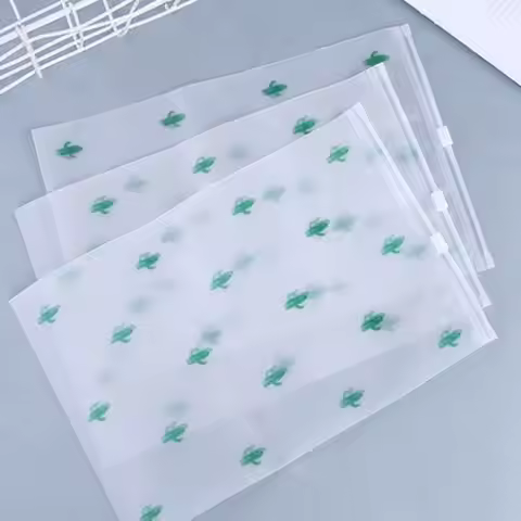 Shoes Dust-proof Bag Travel Portable Packing Bag Transparent Daisy/Cactus Printed EVA Waterproof Pou