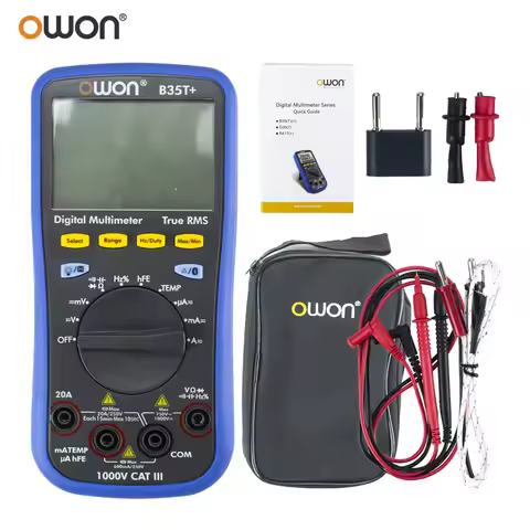 OWON B35T+ Digital Mini Multimeter，Real Test Validity with Bluetooth ；Function as 3 in 1 Datalogger 