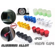 4PCS ALUMINIUM ALLOY TYRE VALVE TIRE VALVE TYRE CAP TIRE CAP