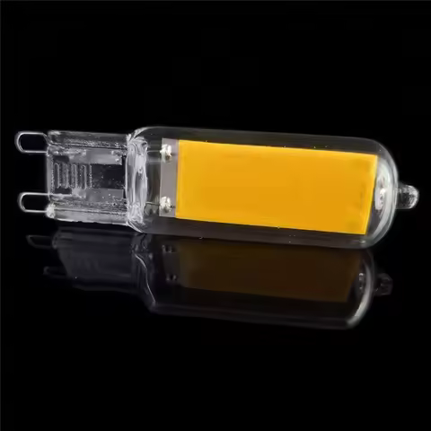 Glass G9 LED Mini Spotlight G9 COB LED Bulb 6W 9W 12W 15W 220V 240V Chandelier Light Replace 30W 40W