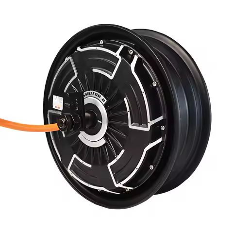 12 Inch Hub Motor 60V/72V 1500W/2000W/3000W High Power, Dual Hall Sensor Disc Brake for Electric Mop