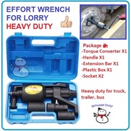 EFFORT WRENCH LORRY LORI TYRE TIRE SPANNER AUTOMOTIVE SOCKET 38 41MM NUT OPEN TAYAR NUT NUTS HAND TO