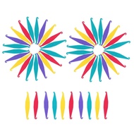 Dental Orthodontic Elastic Placer for Braces--Elastic Rubber Band Placers Mix Color 100pcs