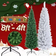 Slim Christmas Tree 4FT/5FT/6FT/7FT/8FT,Green Christmas Tree 7ft Makapal,Xmas Tree,Christmas Decor