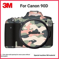 [Camera Accessories] Suitable for Canon 90D Camera Stickers Body All-Inclusive Protective Film Carbo