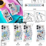 🇰🇷 Disney PIXAR BO PEEP WOODY SULLEY MIKE COMICS HANDY STRAP HALF CLEAR SLIM CARD CASE 韓國 迪士尼 怪獸大學 大眼仔 毛毛 反斗奇兵 胡迪 牧羊女 可放卡 配 黏合手帶 半透明手機保護套 (適用多款手機型號 ) iPhone13 iPhone12 iPhone7 iPhone8 適用於 三星 Samsung Galaxy NOTE系列 S21 S21+ S22+ S22 S22U 最新款式 正貨 韓國空運到港