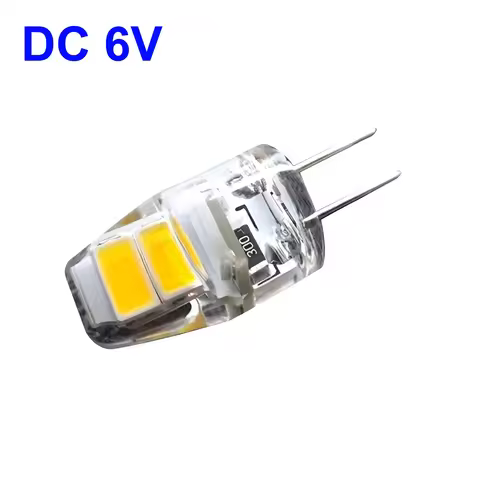 2-Piece DC 6V LED G4 Bulb Light 1W G4 Microscope bulb 6V Instrument bulb LED G4 DC6V Dimmable G4 Sil